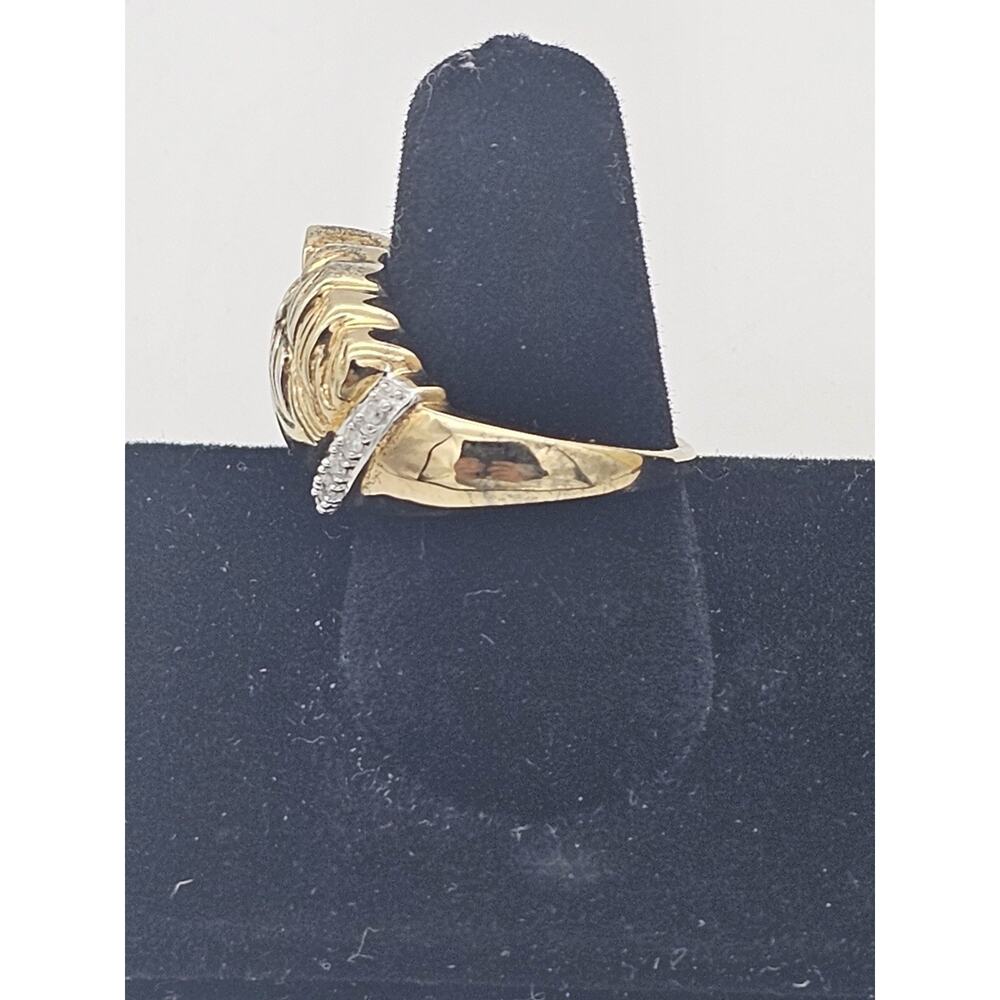 K P Sanghvi & Sons KPJ Sterling Silver With Diamonds Horse Riding Ring Size 6.5 - Picture 2 of 8
